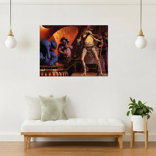 Mos Eisley Cantina Poster | Tatooine Star Wars Art | Sci-Fi Alien Bar Scene