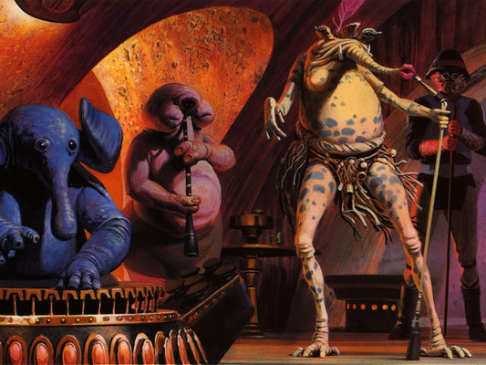 Mos Eisley Cantina Poster | Tatooine Star Wars Art | Sci-Fi Alien Bar Scene